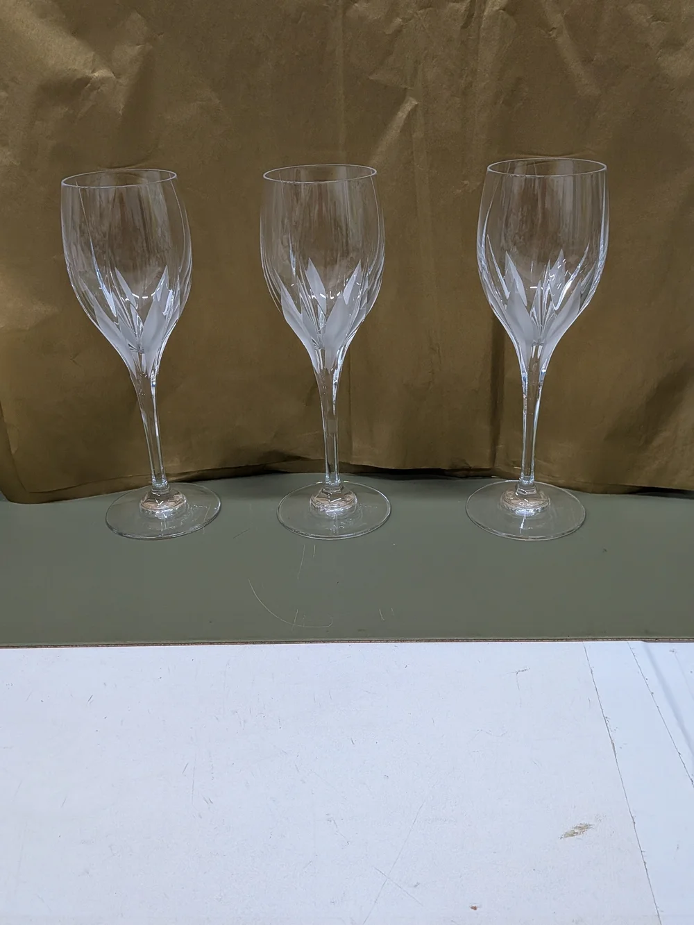 Mikasa Flame D’Amore Crystal Goblets - Set of 3,  9